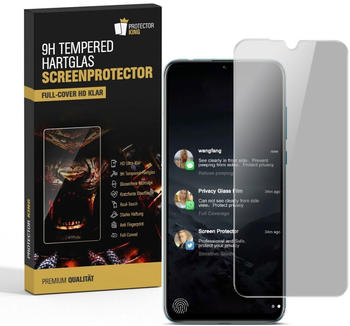 Protectorking 1x 9H Hartglas für Huawei P30 Pro FULL COVER Privacy Panzerfolie Displayschutz