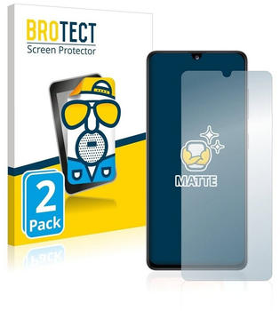 BROTECT 2X Entspiegelungs-Schutzfolie für Samsung Galaxy A41 Displayschutz-Folie Matt, Anti-Reflex, Anti-Fingerprint