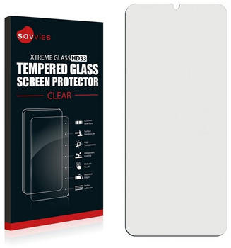 Savvies Schutzfolie Panzerglas für Samsung Galaxy A12
