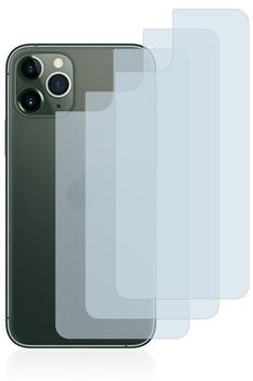 BROTECT Schutzfolie für Apple iPhone 11 Pro Max (Rückseite), (3 Stück), Schutzglas Glasfolie matt