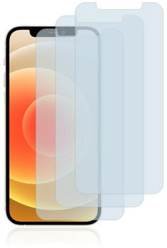 BROTECT Schutzfolie Panzerglas für Apple iPhone 12 Pro, (3 Stück), Schutzglas Echtglas 9H