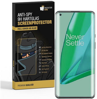 Protectorking 2x 9H Hartglas für OnePlus 9 Pro FULL CURVED Privacy