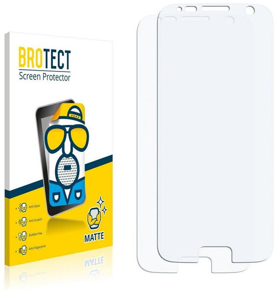 BROTECT 2X Entspiegelungs-Schutzfolie für Samsung Galaxy S7 Displayschutz-Folie Matt, Anti-Reflex, Anti-Fingerprint
