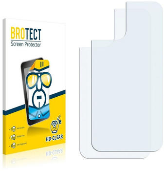 BROTECT Schutzfolie für Apple iPhone 12 Mini (Rückseite) (2 Stück) klare Displayschutz-Folie