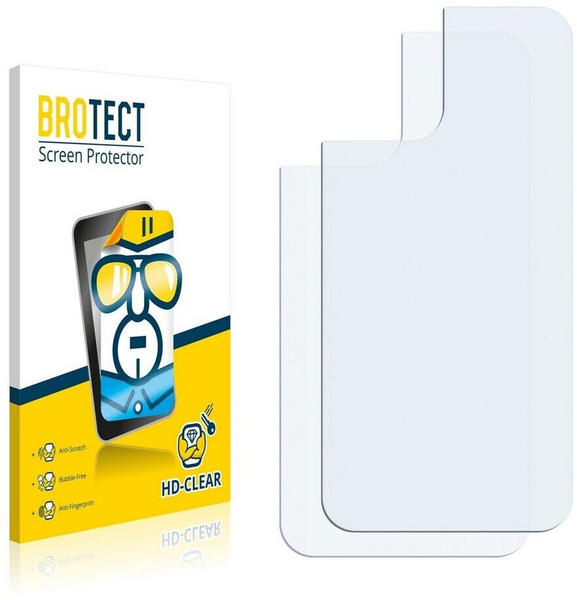 BROTECT Schutzfolie für Apple iPhone 12 Mini (Rückseite) (2 Stück) klare Displayschutz-Folie