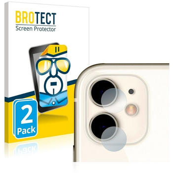 BROTECT Schutzfolie für Apple iPhone 11 (nur Kamera) (2 Stück) klare Displayschutz-Folie