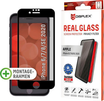 Displex Privacy Glass 3D Apple iPhone 6/7/8/SE 2020/2022 Black