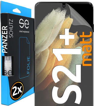 smart engineered [2 Stück] Entspiegelte 3D Schutzfolien kompatibel mit Samsung Galaxy S21 Plus hüllenfreundliche matte Displayschutz-Folie