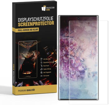 Protectorking 2x Displayschutzfolie für Samsung Galaxy Note 10 FULL COVER Displayfolie HD KLAR