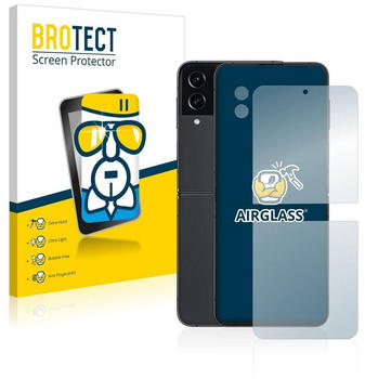 BROTECT AirGlass Panzerglasfolie für Samsung Galaxy Z Flip 4 (Vorderseite + Kamera)