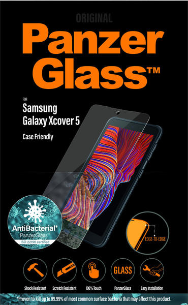 PanzerGlass Case Friendly Antibakterieller Screen Protector Samsung Galaxy Xcover 5