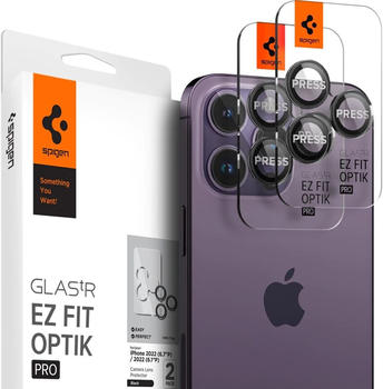 Spigen Glas.tR Ez Fit Optik 2-Pack iPhone 14 Pro/ 14 Pro Max