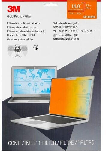 3M GF140W9E Blickschutzfilter Gold für Laptop 14