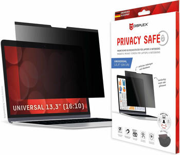 Displex Privacy Safe, Laptop Blickschutzfilter (13.30", 16 : 10), Bildschirmfolie"