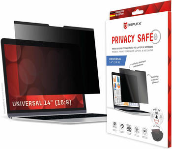 Displex Privacy Safe, Laptop Blickschutzfilter (14", 16 : 9), Bildschirmfolie"