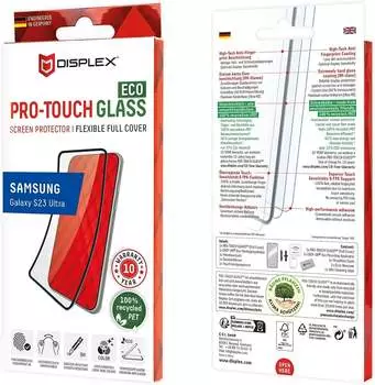 Displex Pro Touch Eco Glass, Panzerglas (1 Stück, Galaxy S23 Ultra), Smartphone Schutzfolie Displex Pro Touch Eco Glass, Panzerglas (1 Stück, Galaxy S23 Ultra), Smartphone Schutzfolie