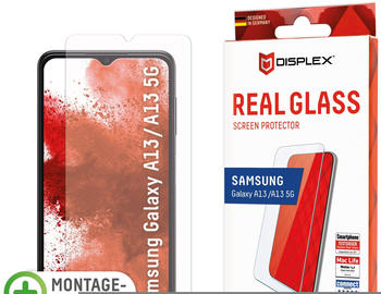 Displex Real Glass, 2D Panzerglas (1 Stück, Galaxy A13 5G), Smartphone Schutzfolie