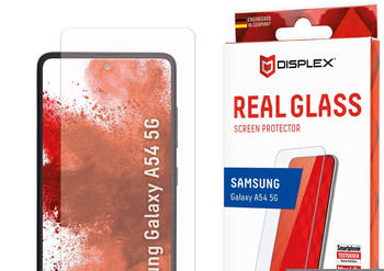 Displex Real Glass, 2D Panzerglas (1 Stück, Galaxy A54), Smartphone Schutzfolie