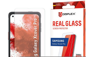 Displex Real Glass, 2D Panzerglas (1 Stück, Galaxy Xcover Pro), Smartphone Schutzfolie