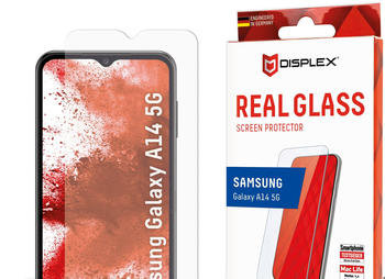 Displex Real Glass, 2D Panzerglas (Galaxy A14), Smartphone Schutzfolie