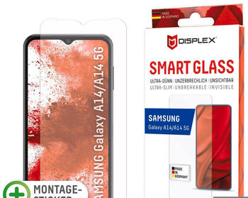 Displex Smart Glass (1 Stück, Galaxy A14), Smartphone Schutzfolie