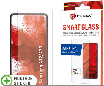 Displex Smart Glass, Displayschutzfolie (1 Stück, Galaxy A72, Galaxy A73), Smartphone Schutzfolie