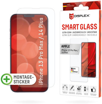 Displex Smart Glass, Displayschutzfolie (1 Stück, iPhone 14 Plus), Smartphone Schutzfolie