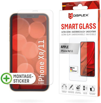 Displex Smart Glass, Displayschutzfolie (1 Stück, iPhone XR, iPhone 11), Smartphone Schutzfolie