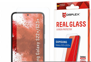 Displex Real Glass, 2D Panzerglas (1 Stück, Galaxy S22+, Galaxy S23+), Smartphone Schutzfolie