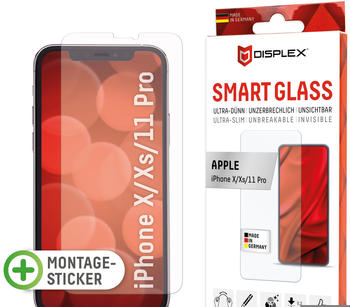 Displex Smart Glass, Displayschutzfolie (1 Stück, iPhone X, iPhone XS, iPhone 11 Pro), Smartphone Schutzfolie