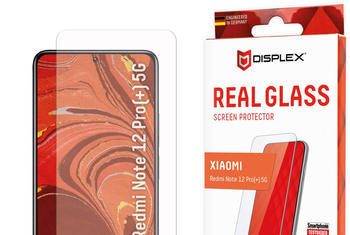 Displex Real Glass, 2D Panzerglas (1 Stück, Redmi Note 12 Pro), Smartphone Schutzfolie