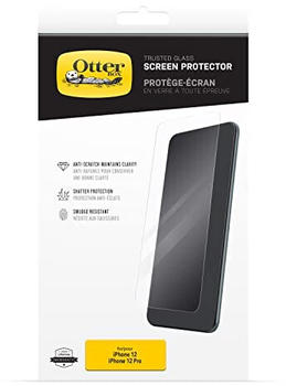 OtterBox Trusted Glass Displayschutz für iPhone 12 / iPhone 12 Pro gehärtetes Glas, Schutz vor Brüchen, Kratzern und Stürzen