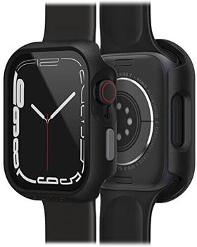 OtterBox Eclipse Bumper mit integrierter Displayschutzglas f&uuml;r Apple Watch Series 8/7 - 45mm, geh&auml;rtetes Glas, sto&szlig;feste, sturzsichere und schlanke Schutzh&uuml;lle f&uuml;r Apple Watch, Schwarz