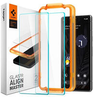 Spigen AGL05968, Spigen Glass Align Master Clear 2 Pack - Google Pixel 7a