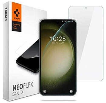 Spigen NeoFlex Solid Schutzfolie kompatibel mit Samsung Galaxy S23, 2 Stück, Kratzfest, PET Film, Wasserinstallation Folie