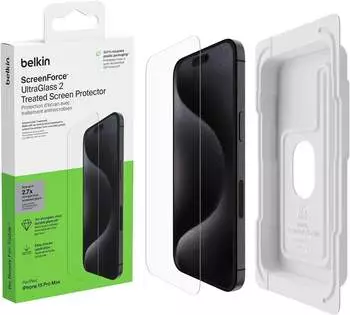 Belkin ScreenForce UltraGlass 2 iPhone 15 Pro Max Belkin ScreenForce UltraGlass 2 iPhone 15 Pro Max
