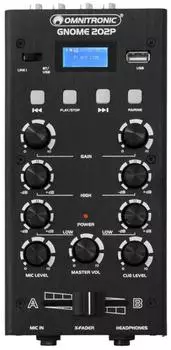 Omnitronic GNOME-202P Mini-Mixer, schwarz (10006885)
