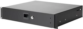 Adam Hall 19" 2U Rack Drawer with lock | aluminum