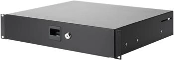 Adam Hall 19" 2U Rack Drawer with lock | steel