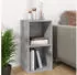 vidaXL Schallplatten-Aufbewahrungsbox Betongrau 71x34x36cm Holzwerkstoff (800121)