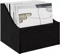 vidaXL LP Plattenbox 2 stk. Schwarz Eichen-Optik 37 x 33 x 32 cm