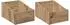 vidaXL LP-Plattenbox Holzwerkstoff Artisan-Eiche 2er-Set, 23x33x16cm