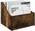 vidaXL LP Plattenbox Räuchereiche, Holzwerkstoff, 37x33x32cm
