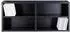 LightmaXX CD-Shelf 180 CD-Box, MDF, schwarz, stapelbar (DJE0008022-000)