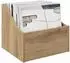 vidaXL LP-Plattenbox 2 Stk., Artisan-Eiche, 37x33x32cm