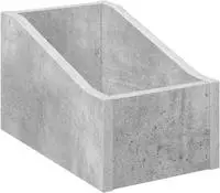 vidaXL LP Plattenbox Betongrau 18 x 32 x 18 cm Holzwerkstoff