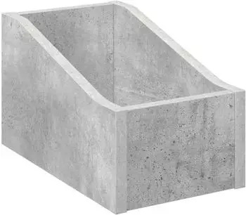 vidaXL LP Plattenbox betongrau 18x32x18cm Holzwerkstoff