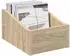 vidaXL LP-Plattenbox Holzwerkstoff Sonoma-Eiche 23x33x16cm