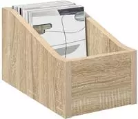 vidaXL LP Plattenbox Sonoma-Eiche 18 x 32 x 18 cm Holzwerkstoff