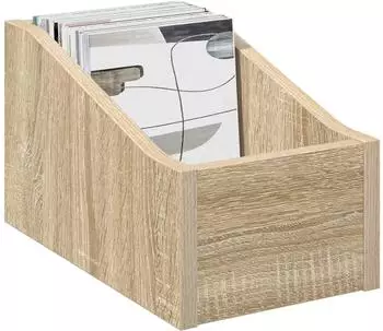 vidaXL LP Plattenbox Sonoma-Eiche 18x32x18cm Holzwerkstoff